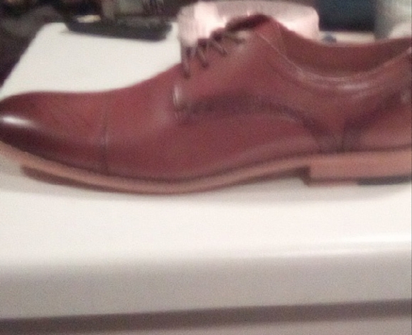 Stacy Adams Brown Leather Derbys - Picture 1 of 4
